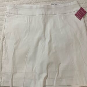 Kim Rogers White Tummy Control Knit Skirt